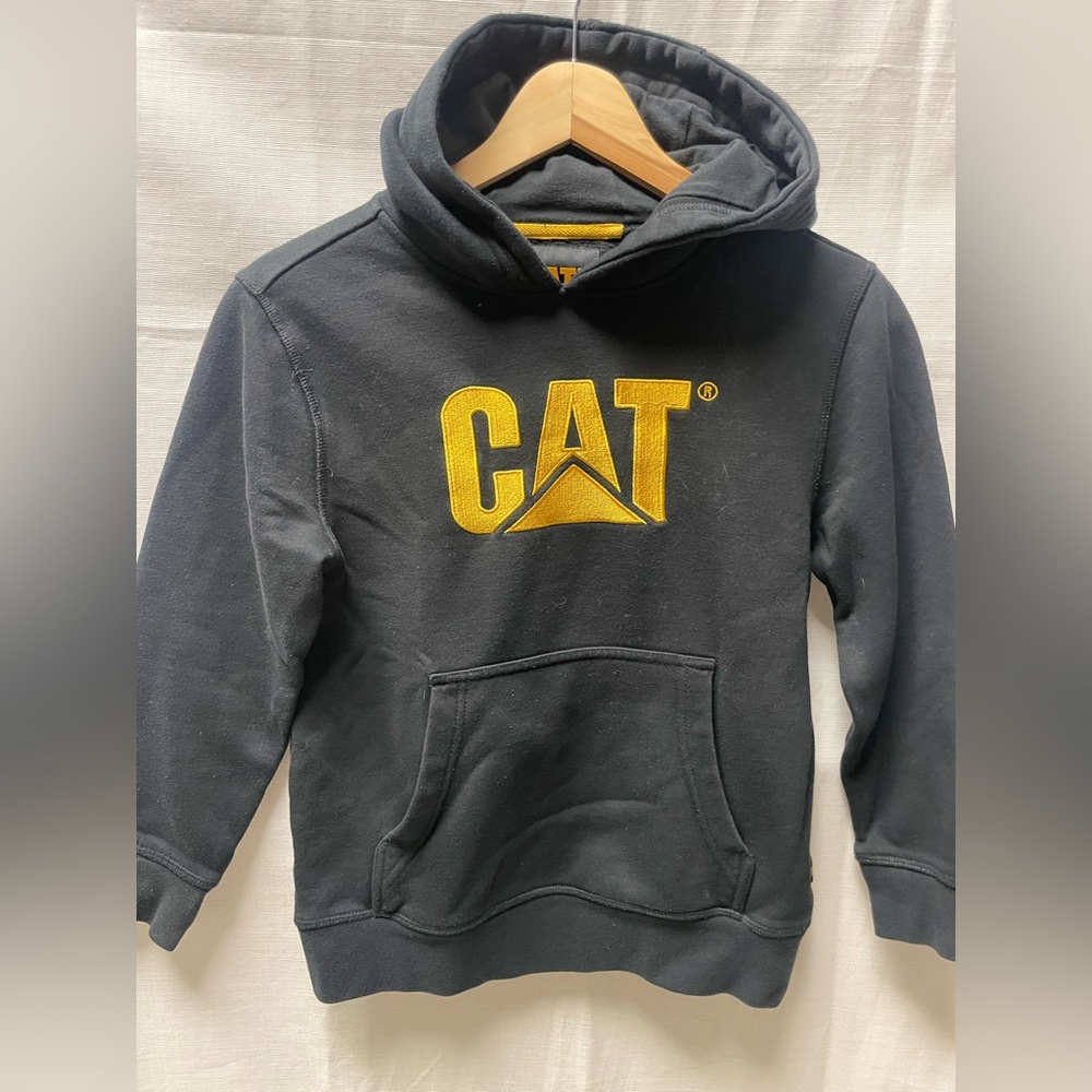 CAT Black and Yellow Kids Hoodie